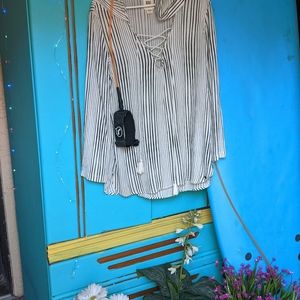 Billabong, S, Blue/White Surf/Beach/Pool Cover up